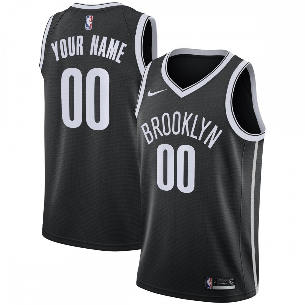 Brooklyn Nets Youth Swingman Custom Jersey Black - Icon Edition-Pro Kit Vault | Brand New 26/27 Sports Jerseys